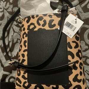 Kate Spade leopard print small Darcy handbag